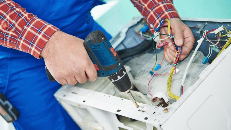 Akyurt Franke Franke çamaşır makinesi kart tamiri – Su almama arızası orijinal parça ile giderildi. - Teknik servis örneği